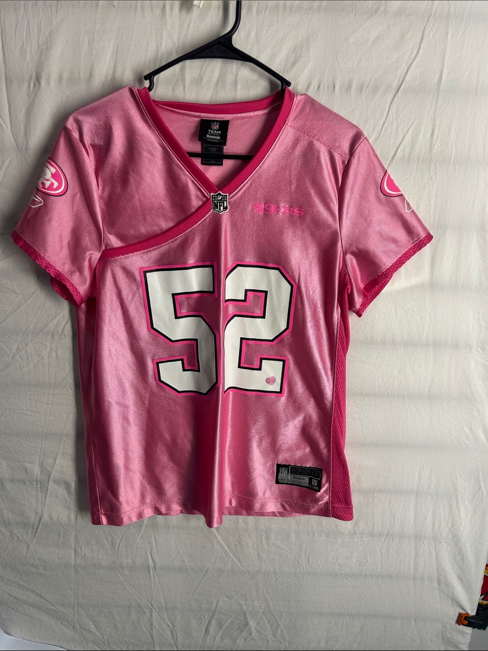 Nike Kids San Francisco 49ers Pink #52 Jersey